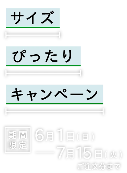 サイズぴったりキャンペーン2025