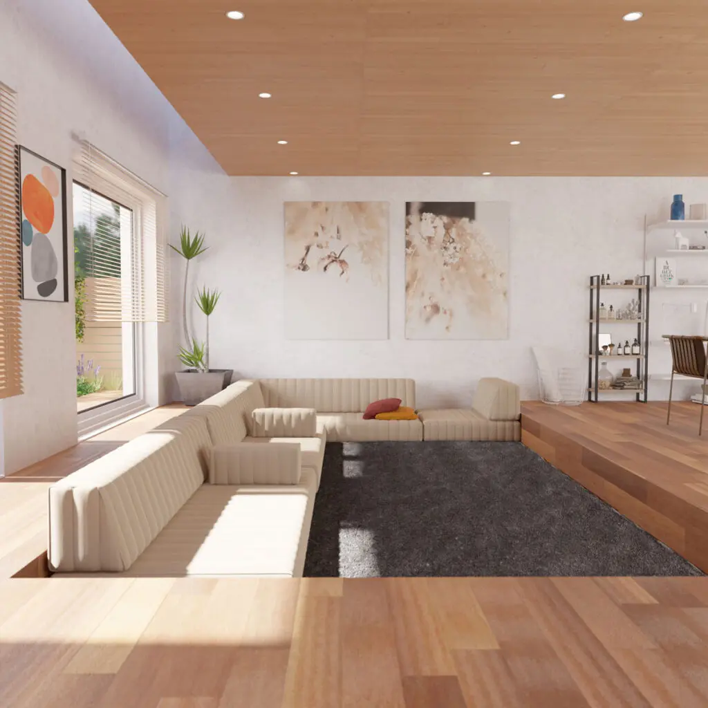 ローソファ百景 #3 つみきソファ×ピットリビング - HAREM MAGAZINE by