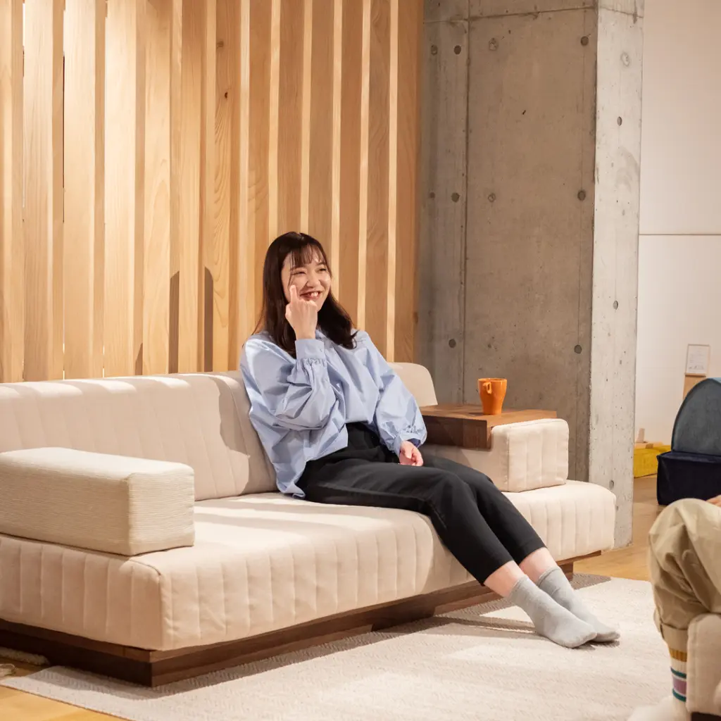 つみきソファのスツールを開発中！ - HAREM MAGAZINE by