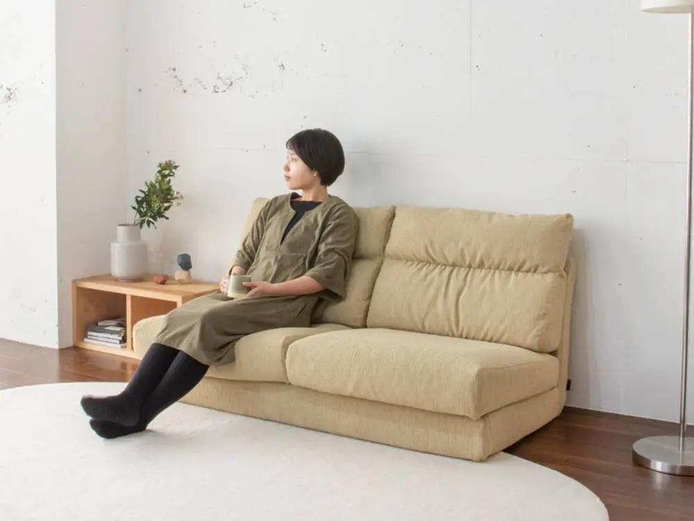 【リビングハウス】ソファ＋オットマン（お部屋がスッキリ広く見えるローソファ） ローソファ・フロアソファの通販 ｜リビングハウス【公式】家具