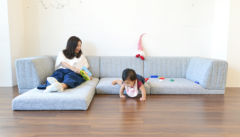 ソファの高さのこと 赤ちゃんや小さな子供のいるご家庭に