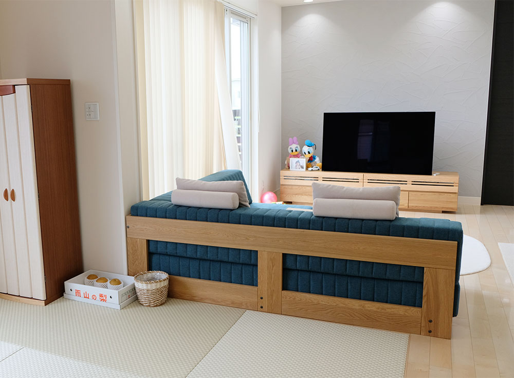 和室とローソファでくつろぎ空間に