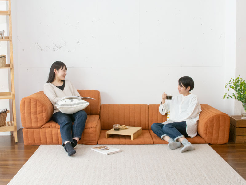 犬と人の暮らしに合うローソファ