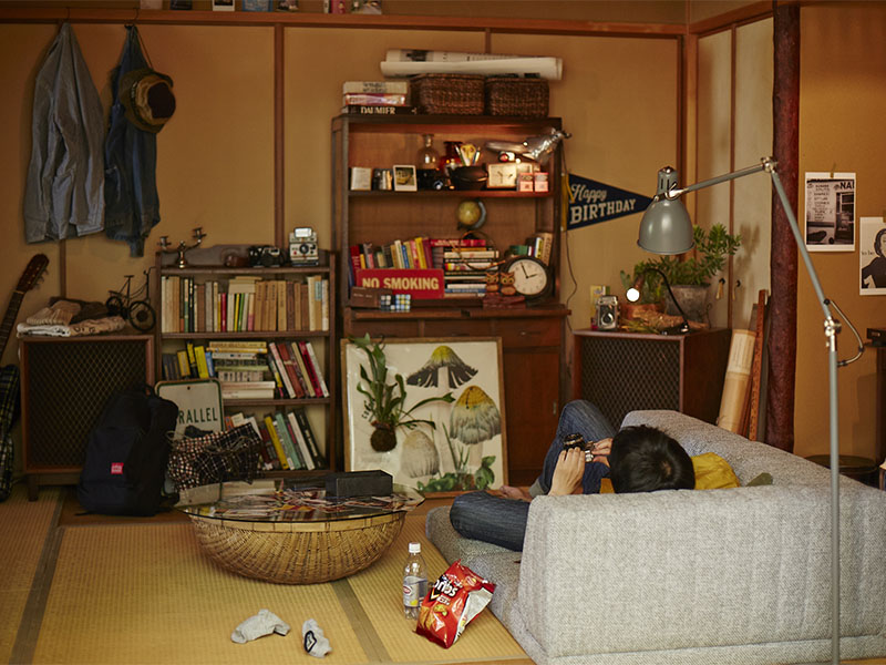 和室にローソファで和モダンに