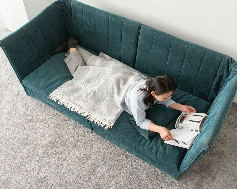 かこみソファとつみきの木オーク材