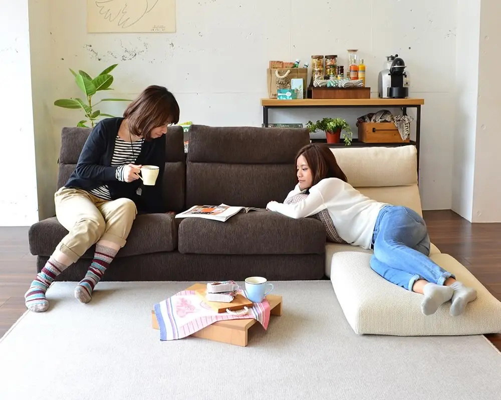 コンパクトなハイバックタイプローソファのパルフィソファ