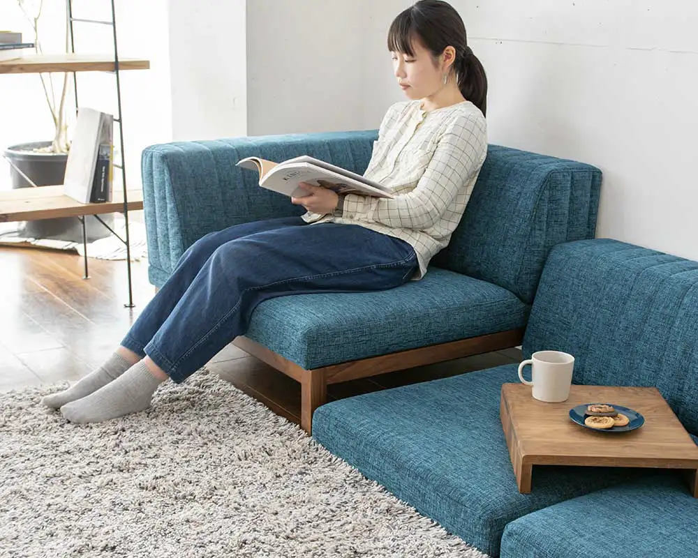 こたつや和室、畳にも合わせやすいローソファー「PICASSO SOFA」｜国産