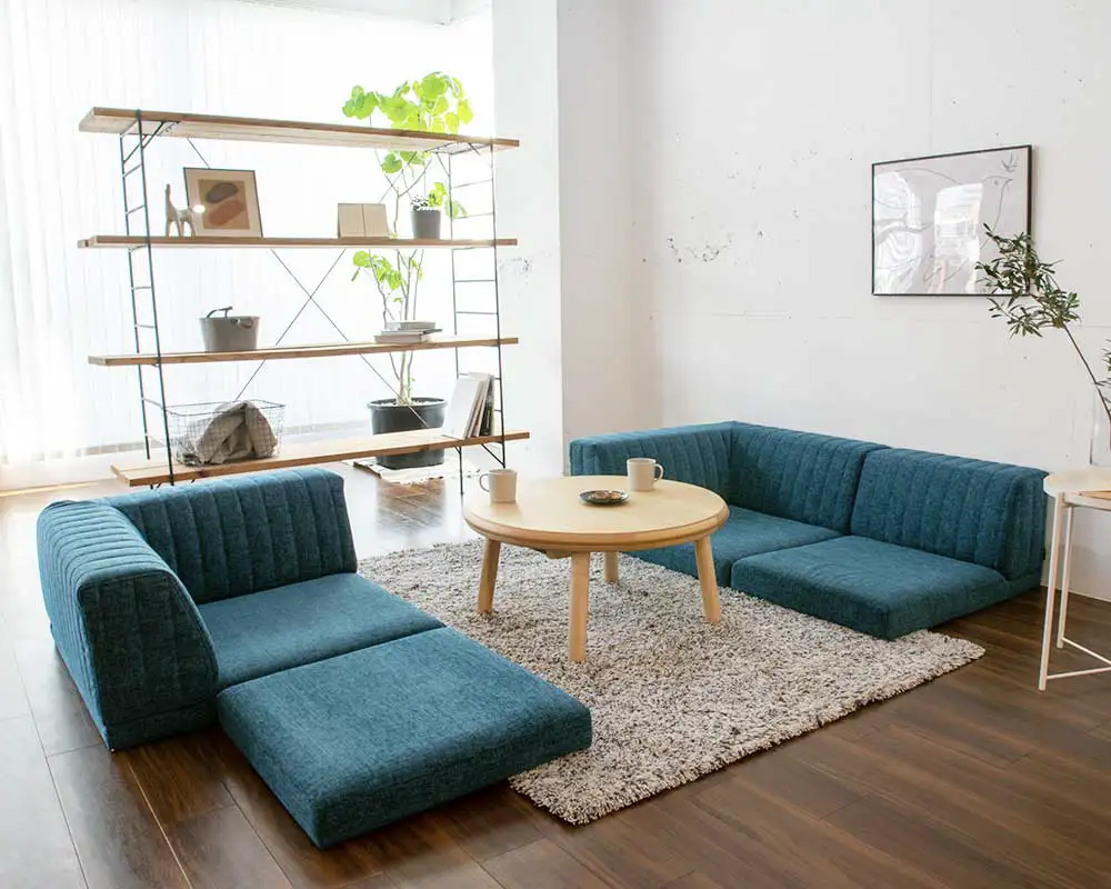 こたつや和室、畳にも合わせやすいローソファー「PICASSO SOFA」｜国産