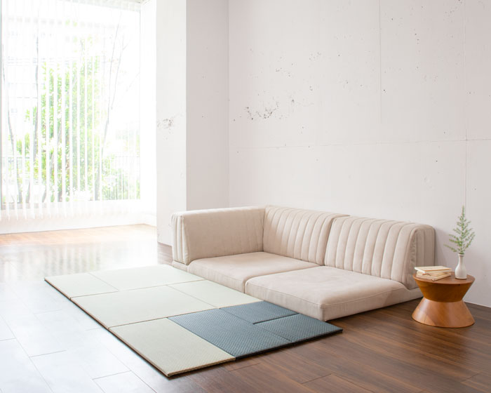 こたつや和室、畳にも合わせやすいローソファー「PICASSO SOFA」｜国産 