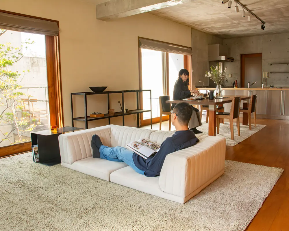 ハイバック ローソファ かこみソファ