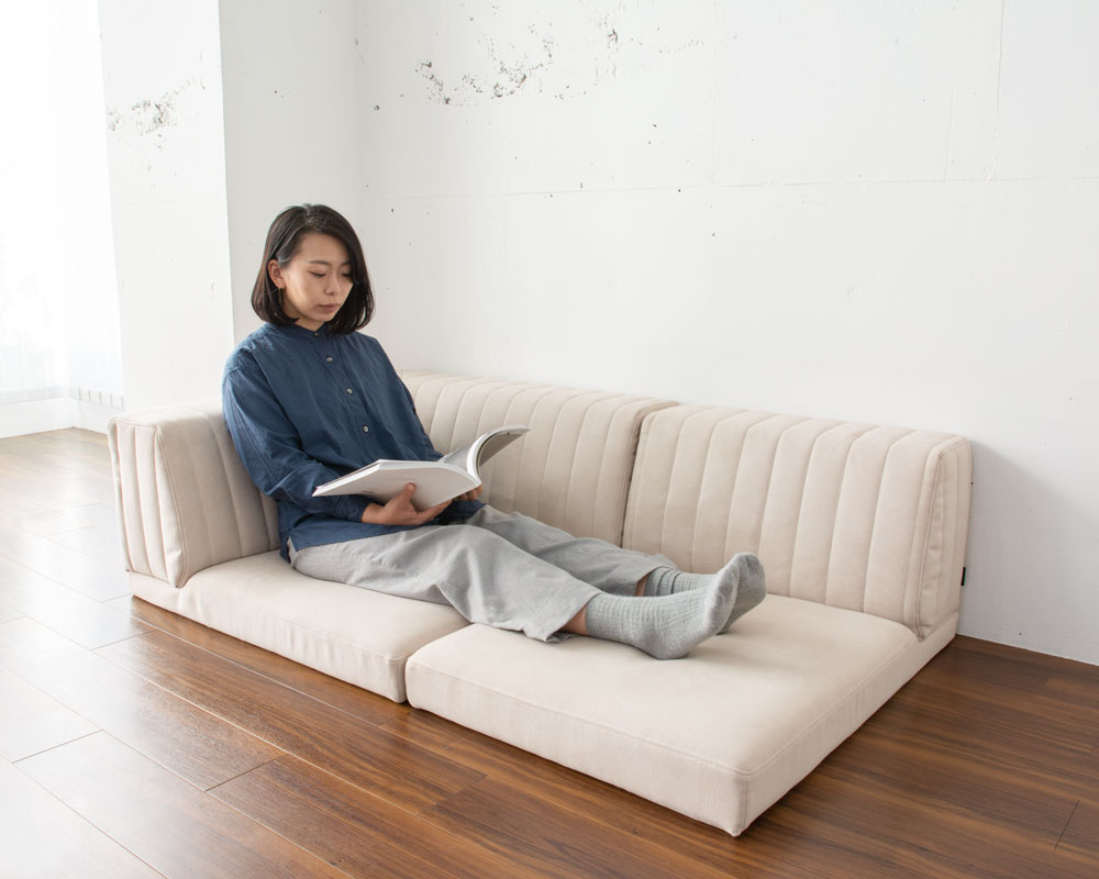 こたつや和室、畳にも合わせやすいローソファー「PICASSO SOFA」｜国産 