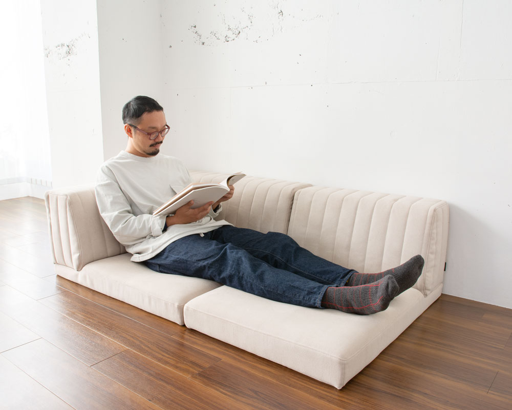 こたつや和室、畳にも合わせやすいローソファー「PICASSO SOFA」|国産
