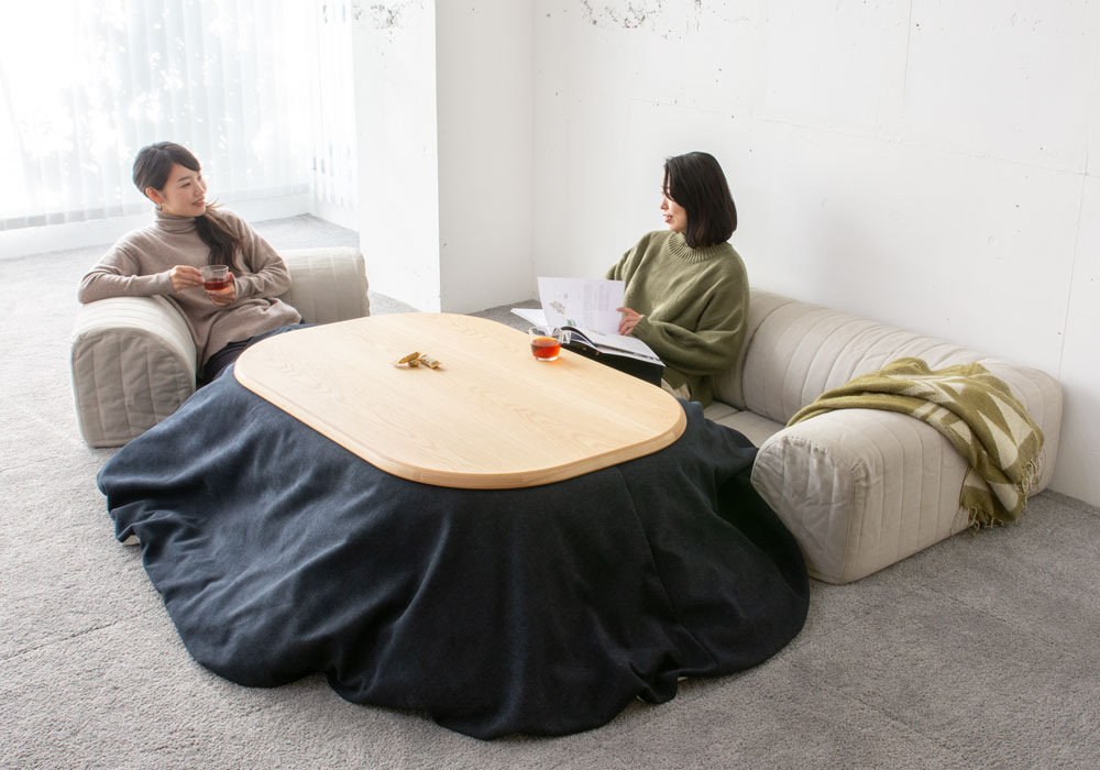 スキップ1ミニソファ こたつや和室に合うローソファ