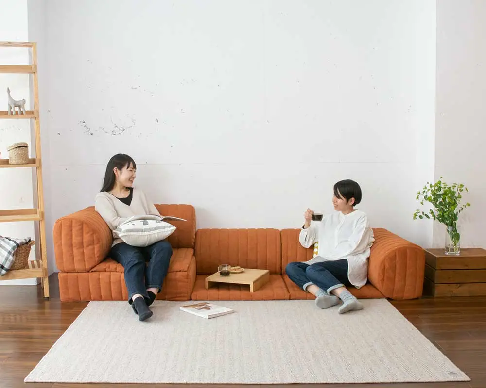 スキップ1ミニソファ 組み合わせ自由なローソファ