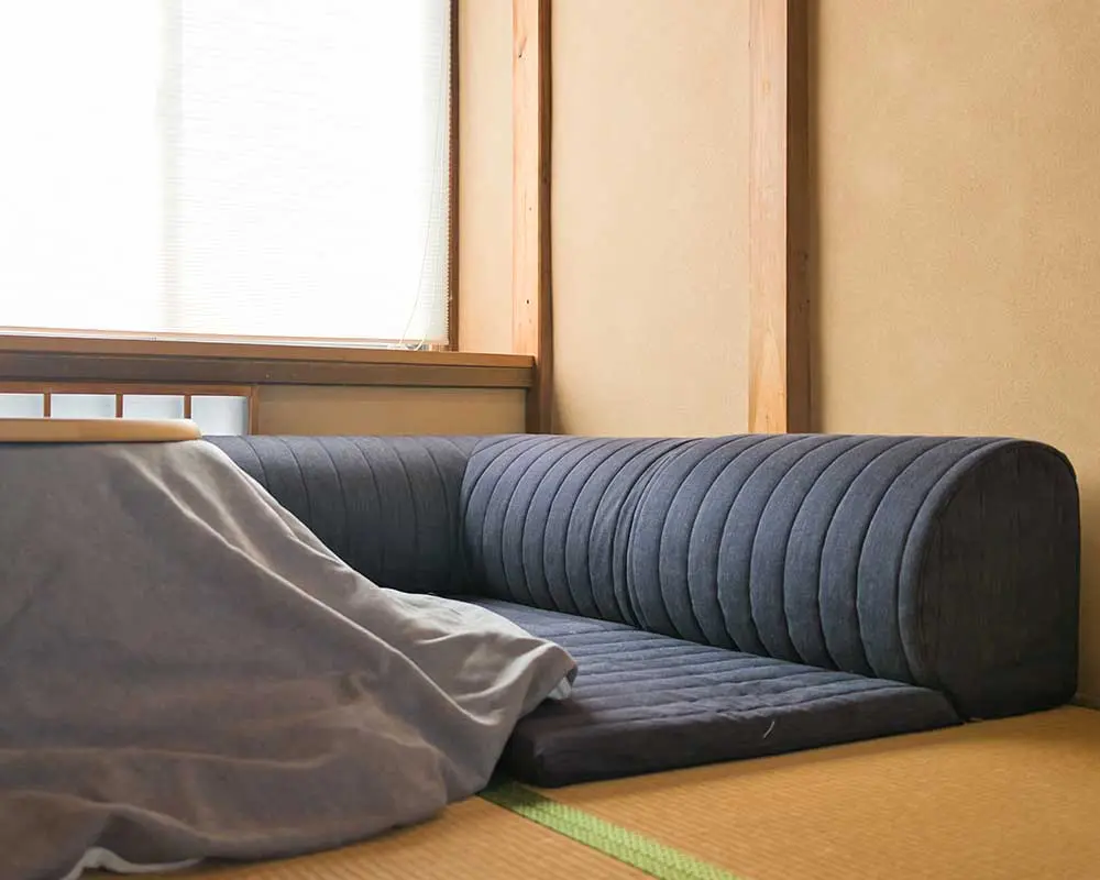 スキップ1ミニソファ こたつや和室に合うローソファ