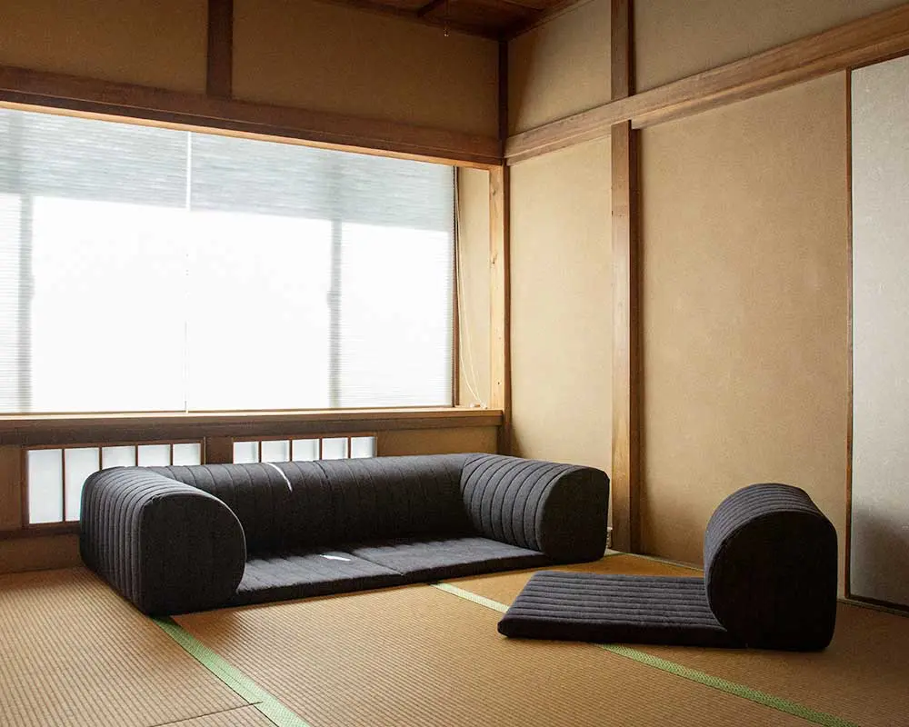 スキップ1ミニソファ こたつや和室に合うローソファ