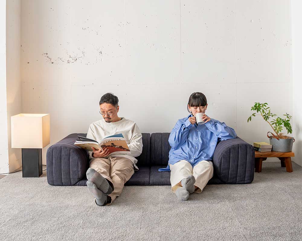 こたつや和室、畳にも合わせやすいローソファー「SKIP 1 MINI SOFA