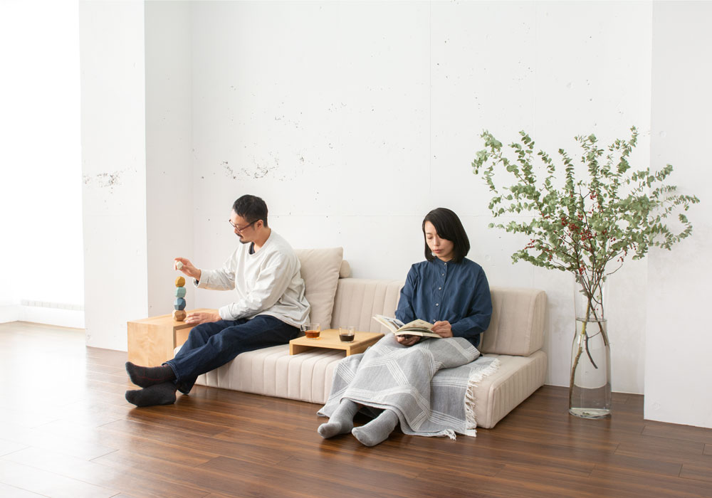 組み合わせ自由なつみきソファ