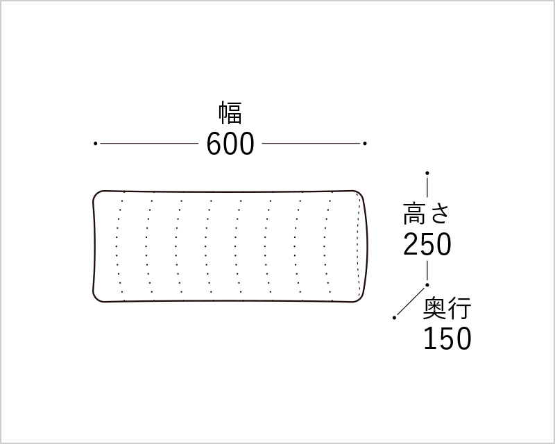 つみきソファ用オプショングッズ、60クッション画像