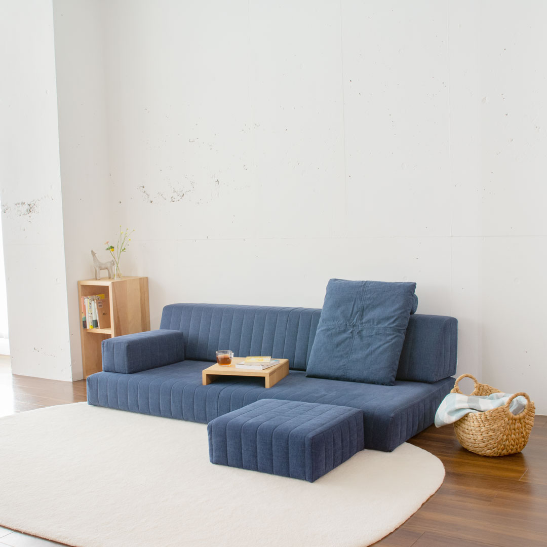 積み木のようにつくるローソファー Tumiki Sofa の商品コンセプト 国産ローソファ専門店harem 公式通販サイト