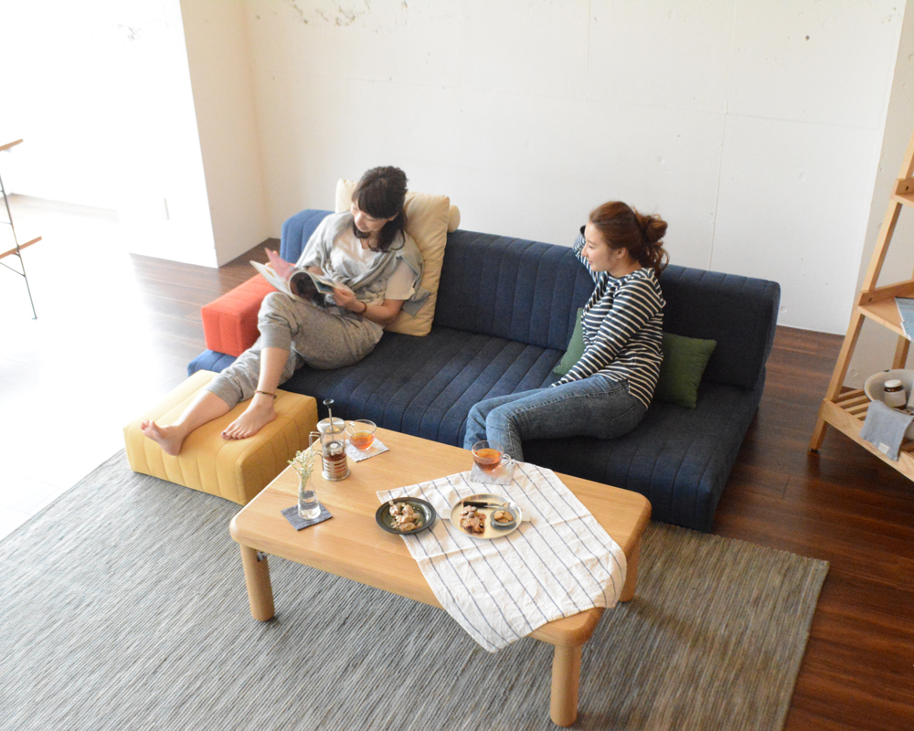 20cmフロアローソファ、つみきソファ