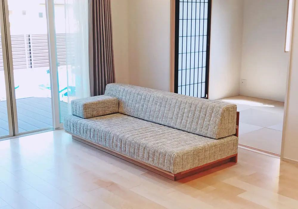 つみきソファ専用ウッドベース ナチュラルなオーク