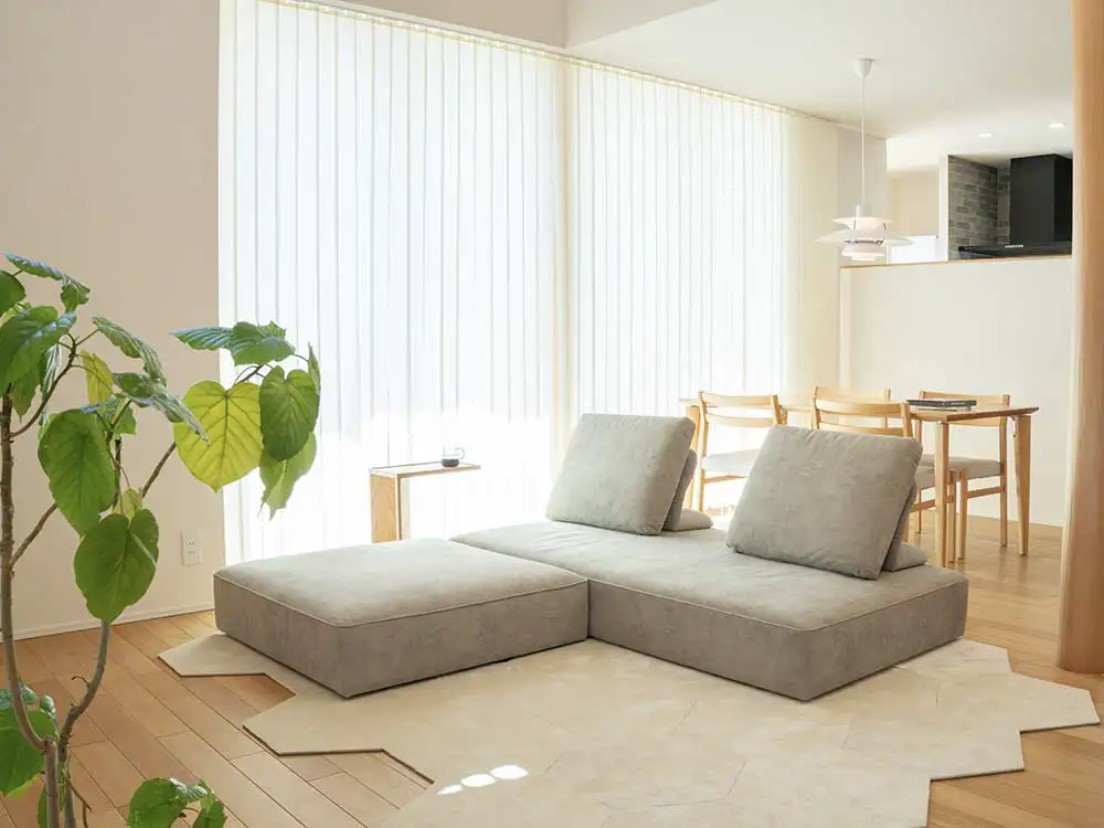 ローソファ専門店HAREM 360度使えるアイランドローソファ ウィズソファ