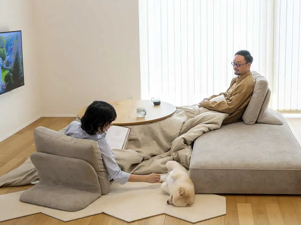 ローソファ専門店HAREM 360度使えるアイランドローソファ ウィズソファ