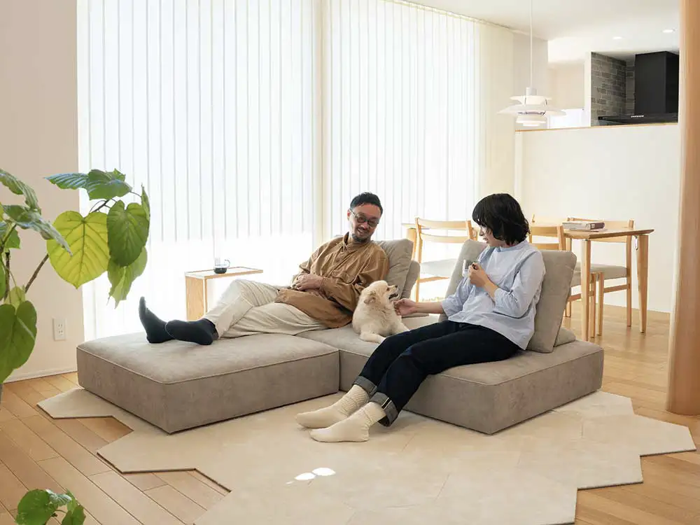 ローソファ専門店HAREM アイランドソファのローソファ ウィズソファ