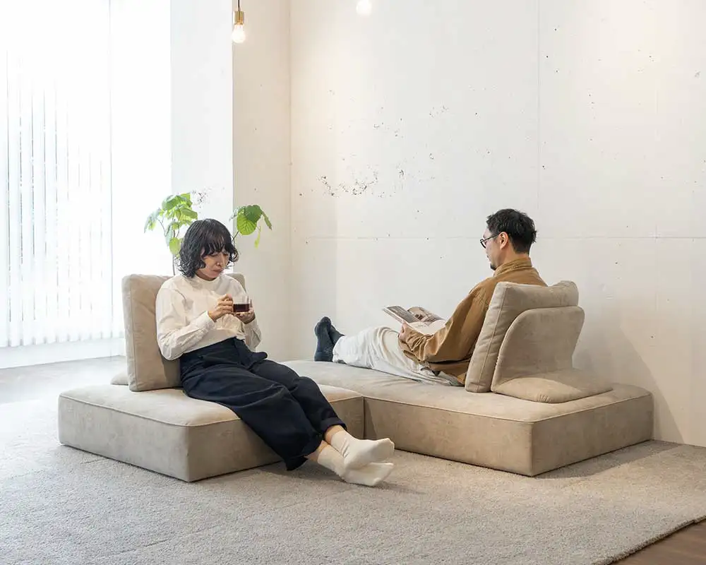 ペットや家族との暮らしにアイランドローソファ ウィズソファ