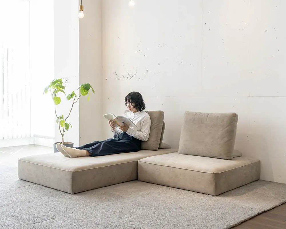 ペットや家族との暮らしにアイランドローソファ ウィズソファ