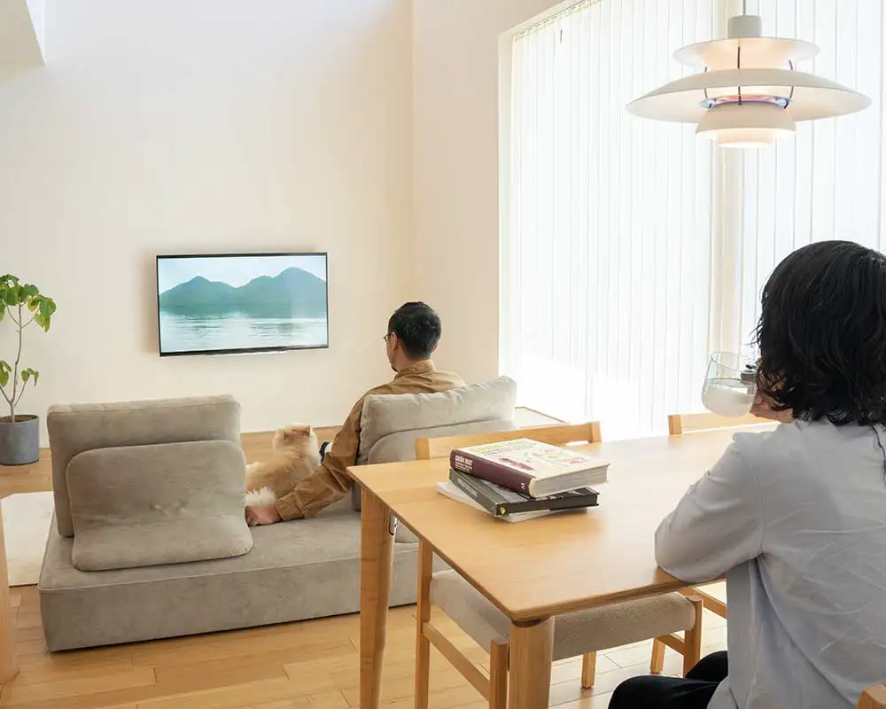 ペットや家族との暮らしにアイランドローソファ ウィズソファ