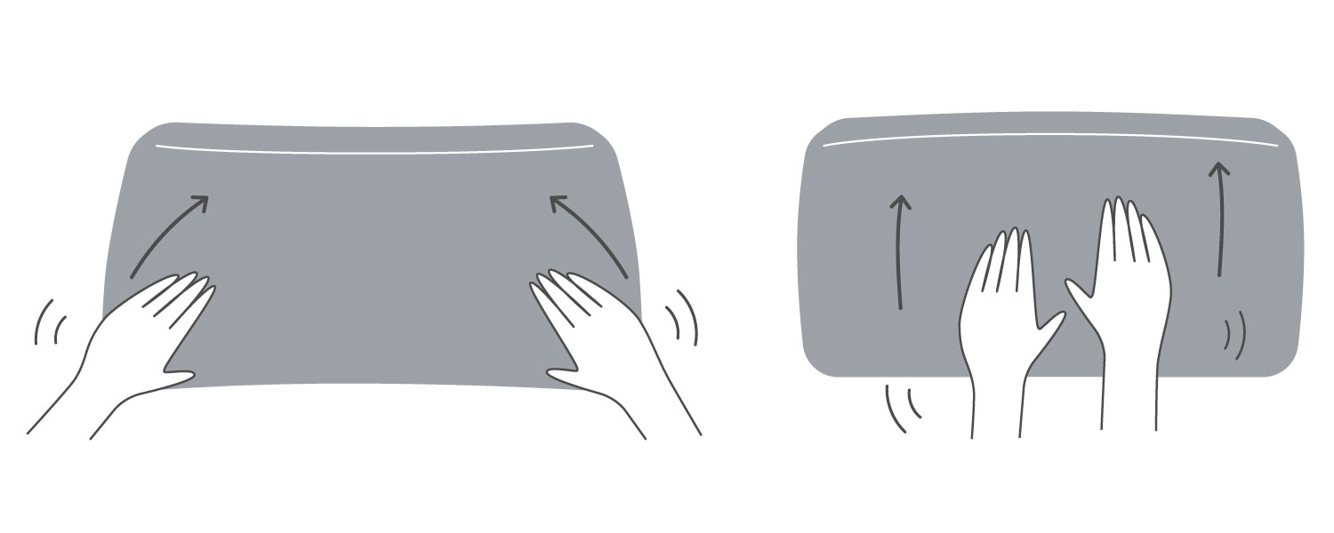 羽毛クッションのメンテナンス