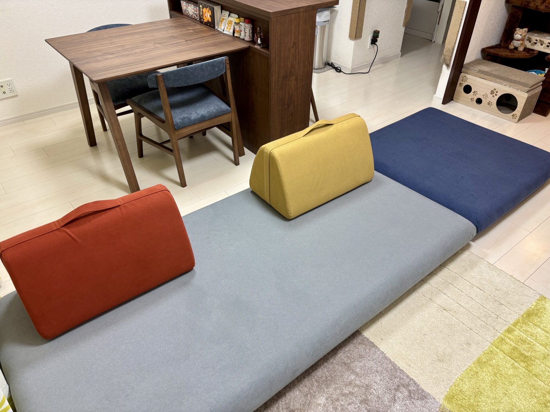 キャリーソファ 店舗限定カラー 2人掛けローソファ ローソファー