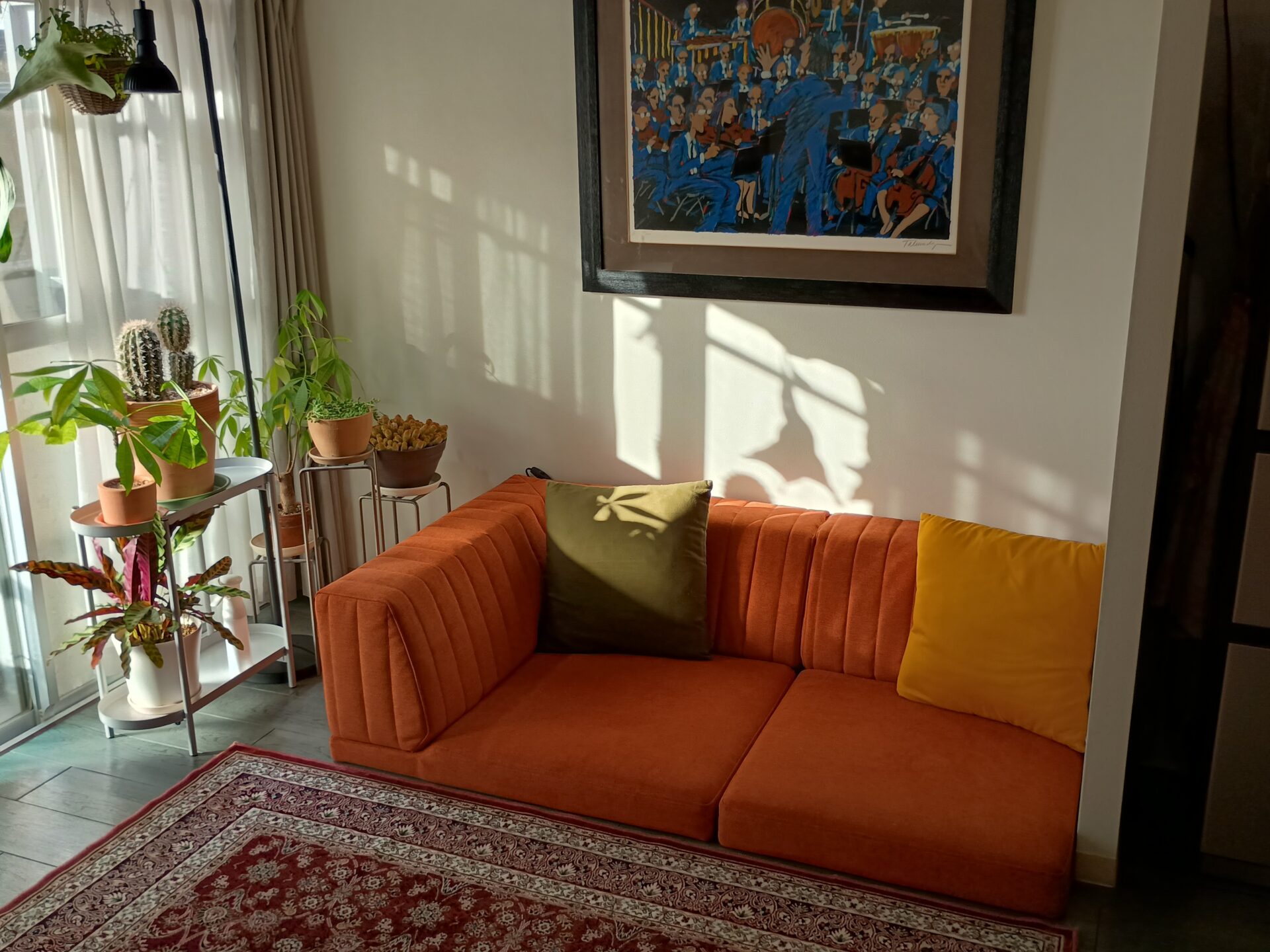 ピカソソファ パンプキン 2人掛けローソファ ローソファー