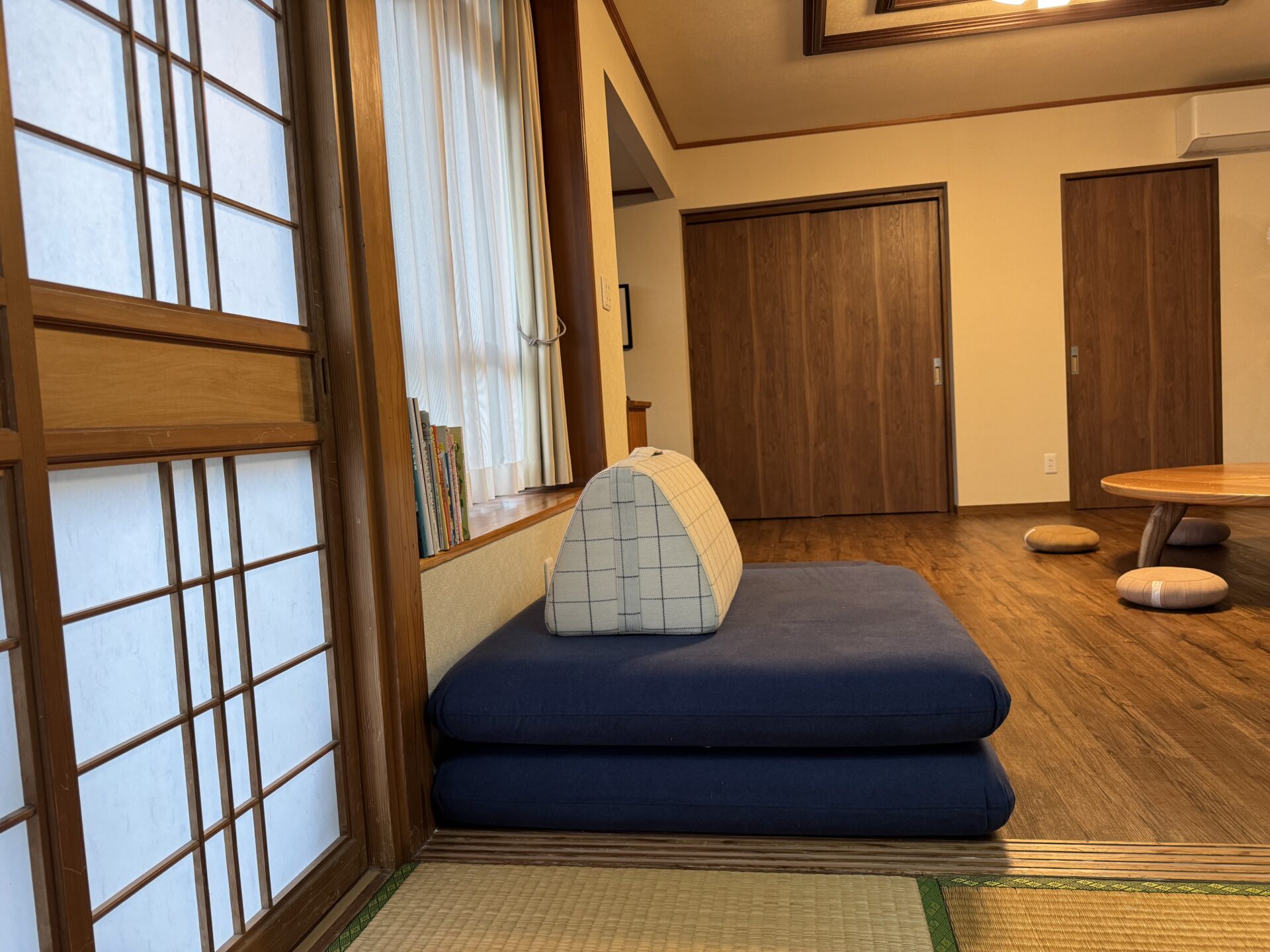 キャリーソファ メランジネイビー 2人掛けローソファ ローソファー