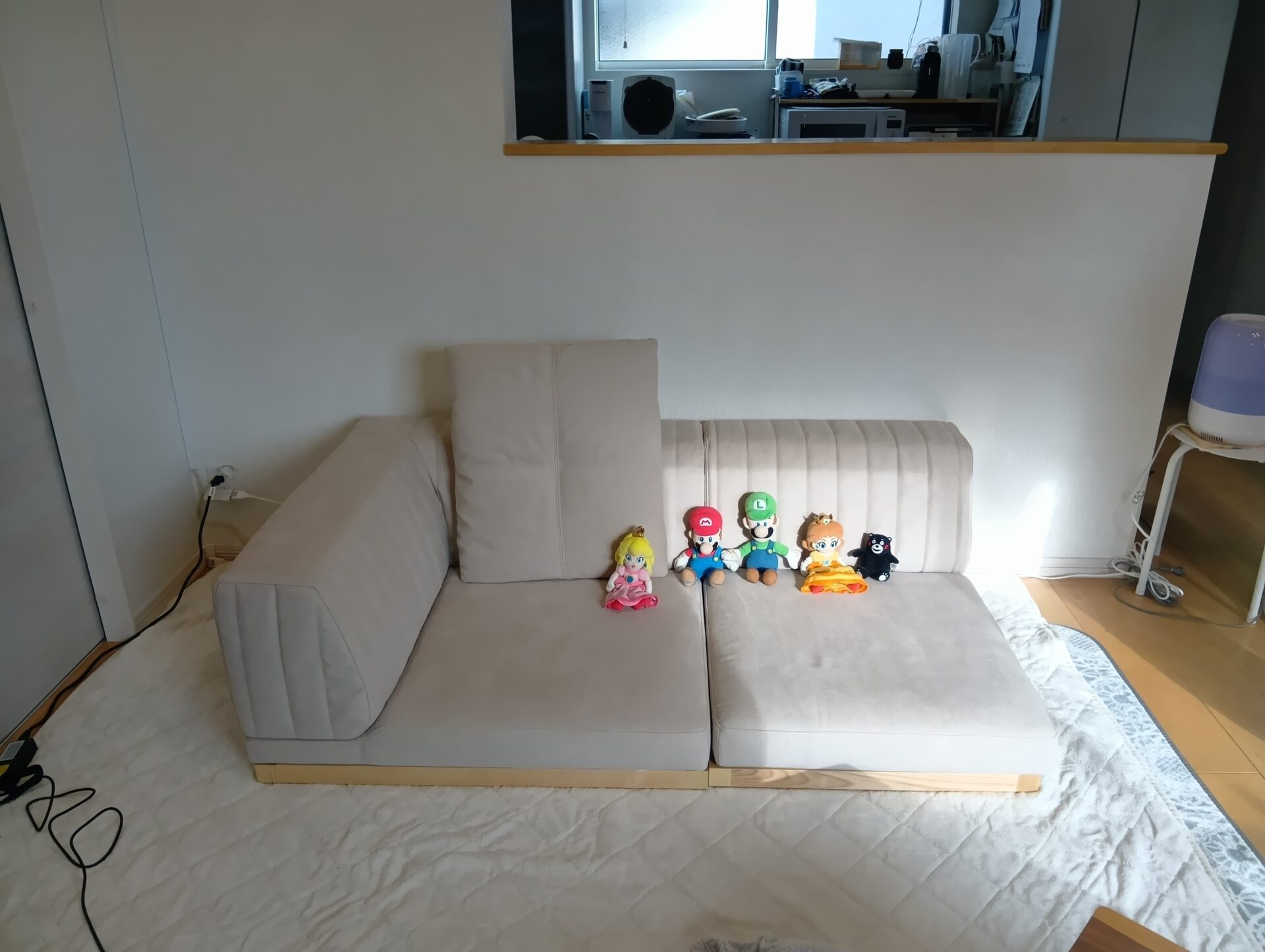 ピカソソファ ヘンプ 2人掛けローソファ ローソファー