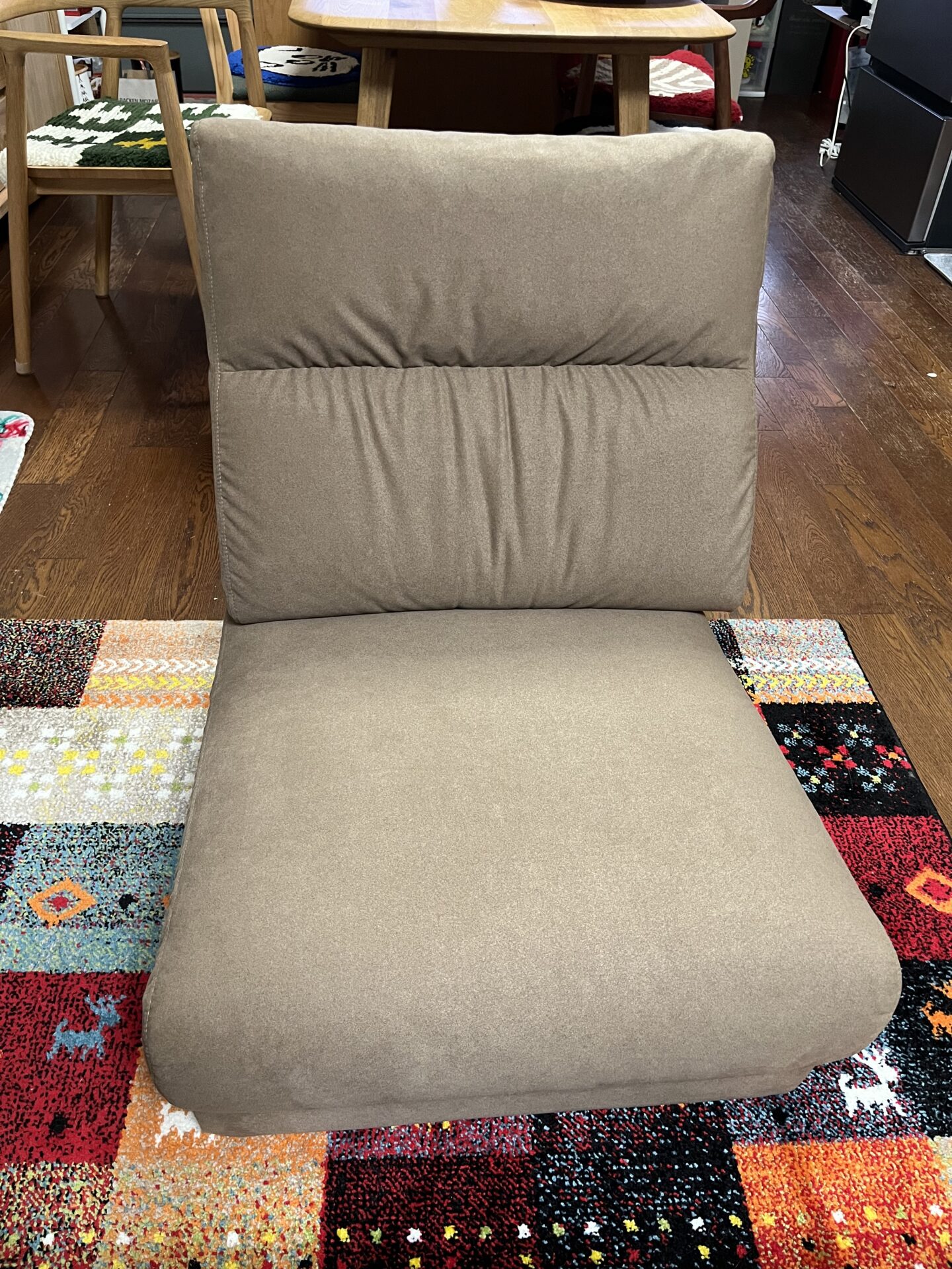 パルフィソファ メランジブラウン 1人掛けローソファ ローソファー