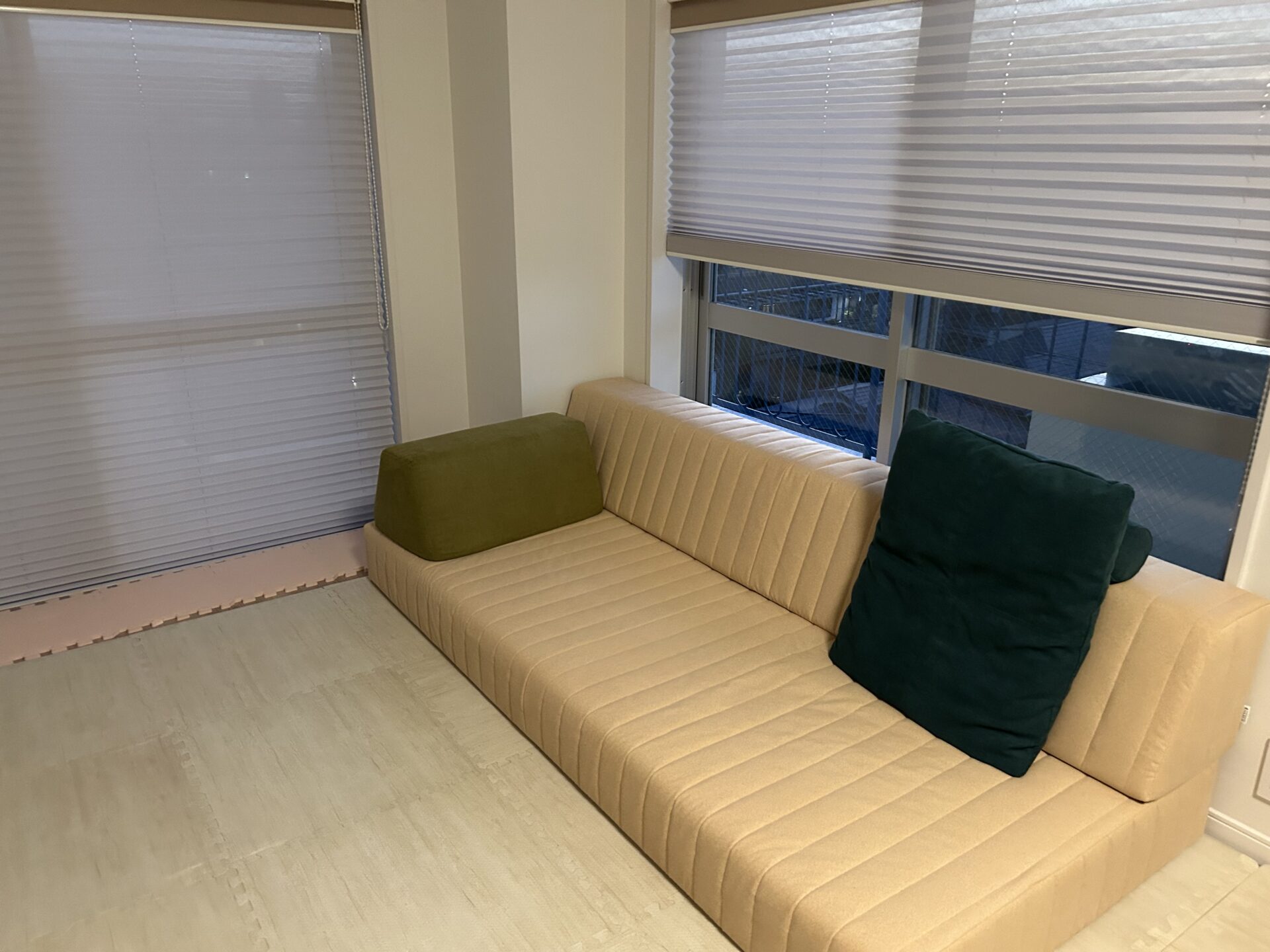 つみきソファ 店舗限定カラー 3人掛けローソファ ローソファー