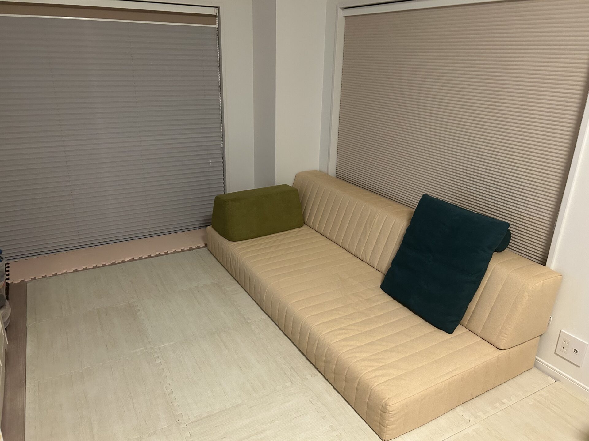 つみきソファ 店舗限定カラー 3人掛けローソファ ローソファー