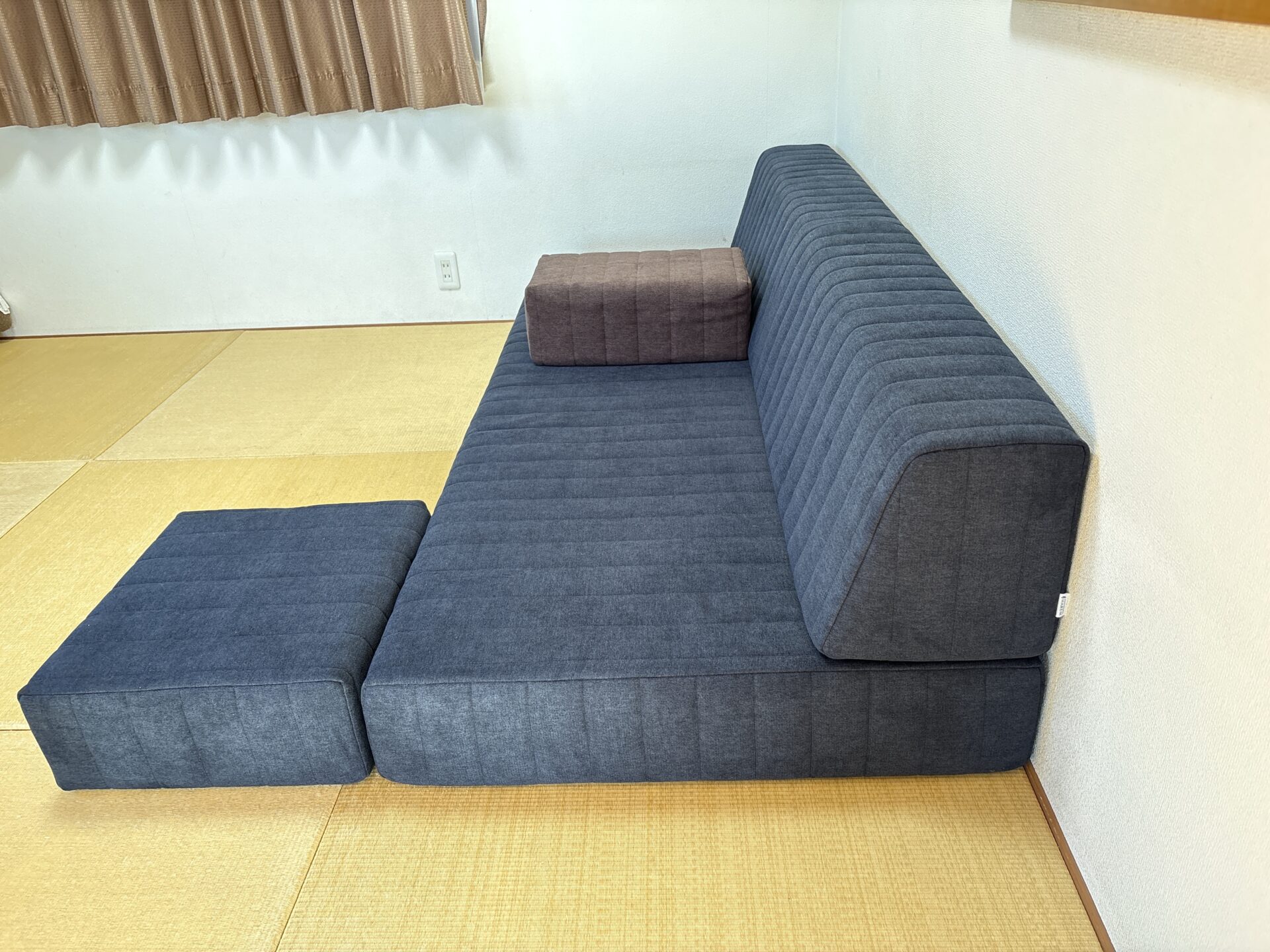 つみきソファ ミッドナイト 3人掛けローソファ ローソファー