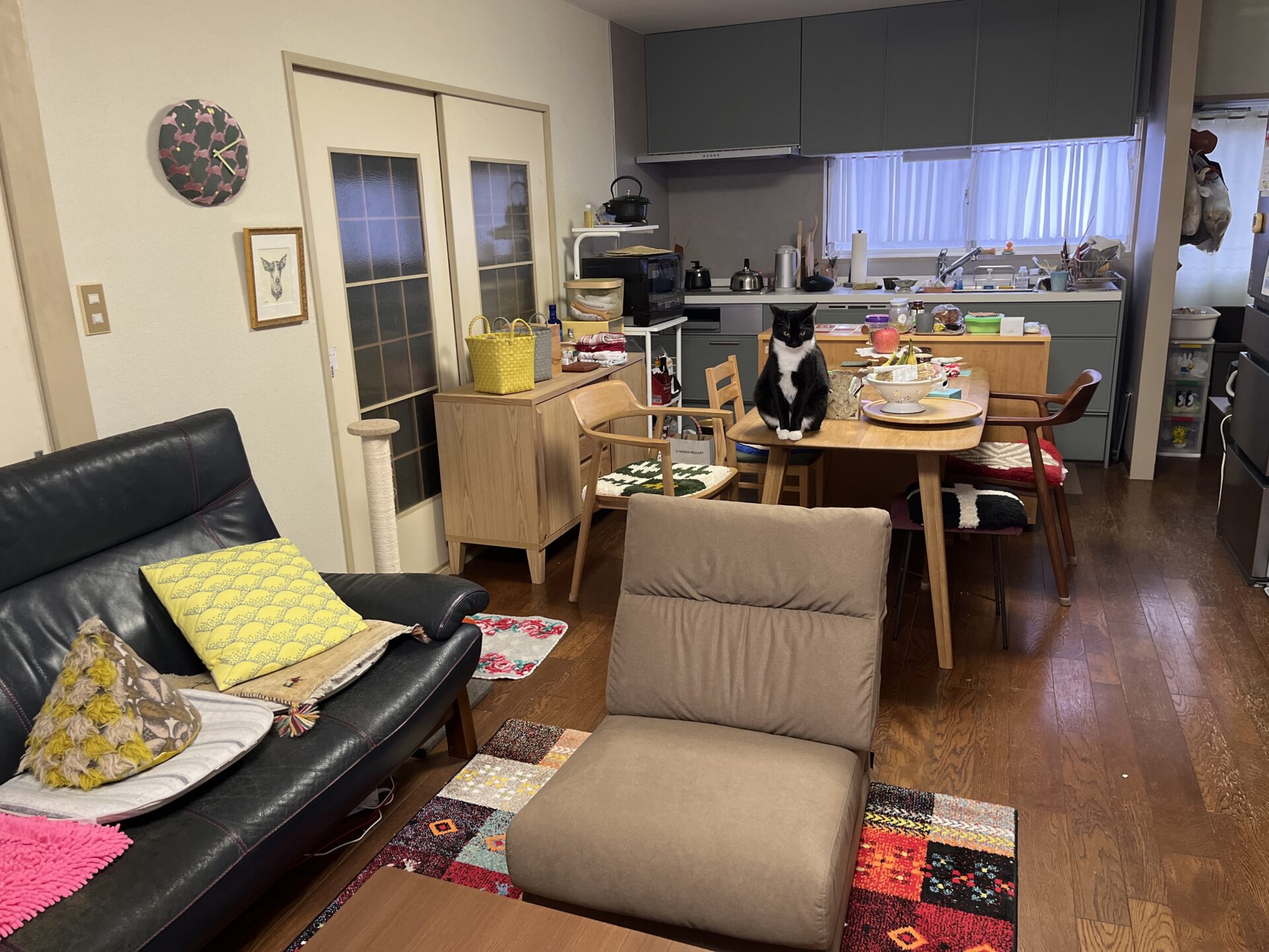 パルフィソファ メランジブラウン 1人掛けローソファ ローソファー