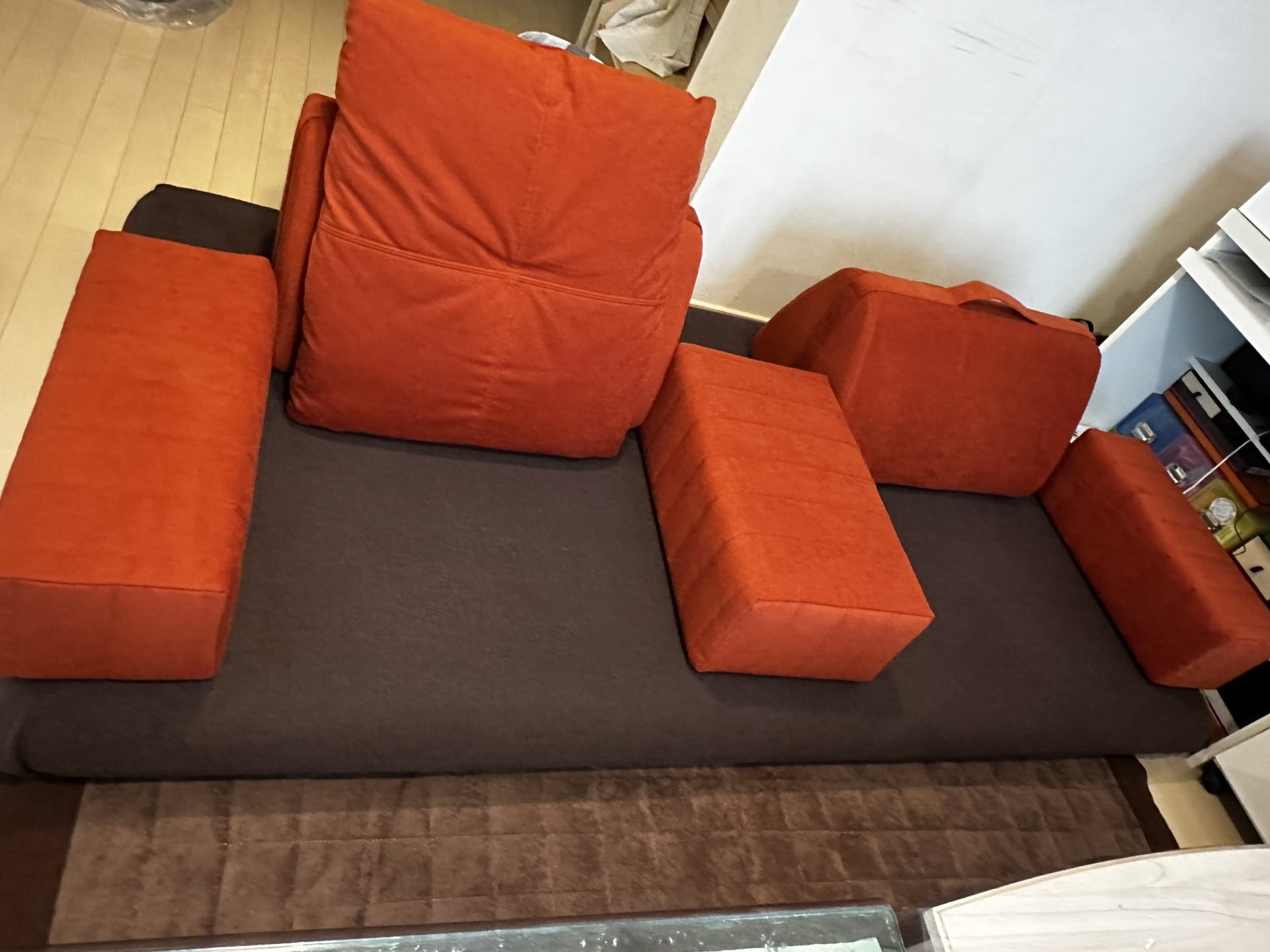 キャリーソファ 店舗限定カラー 2人掛けローソファ ローソファー