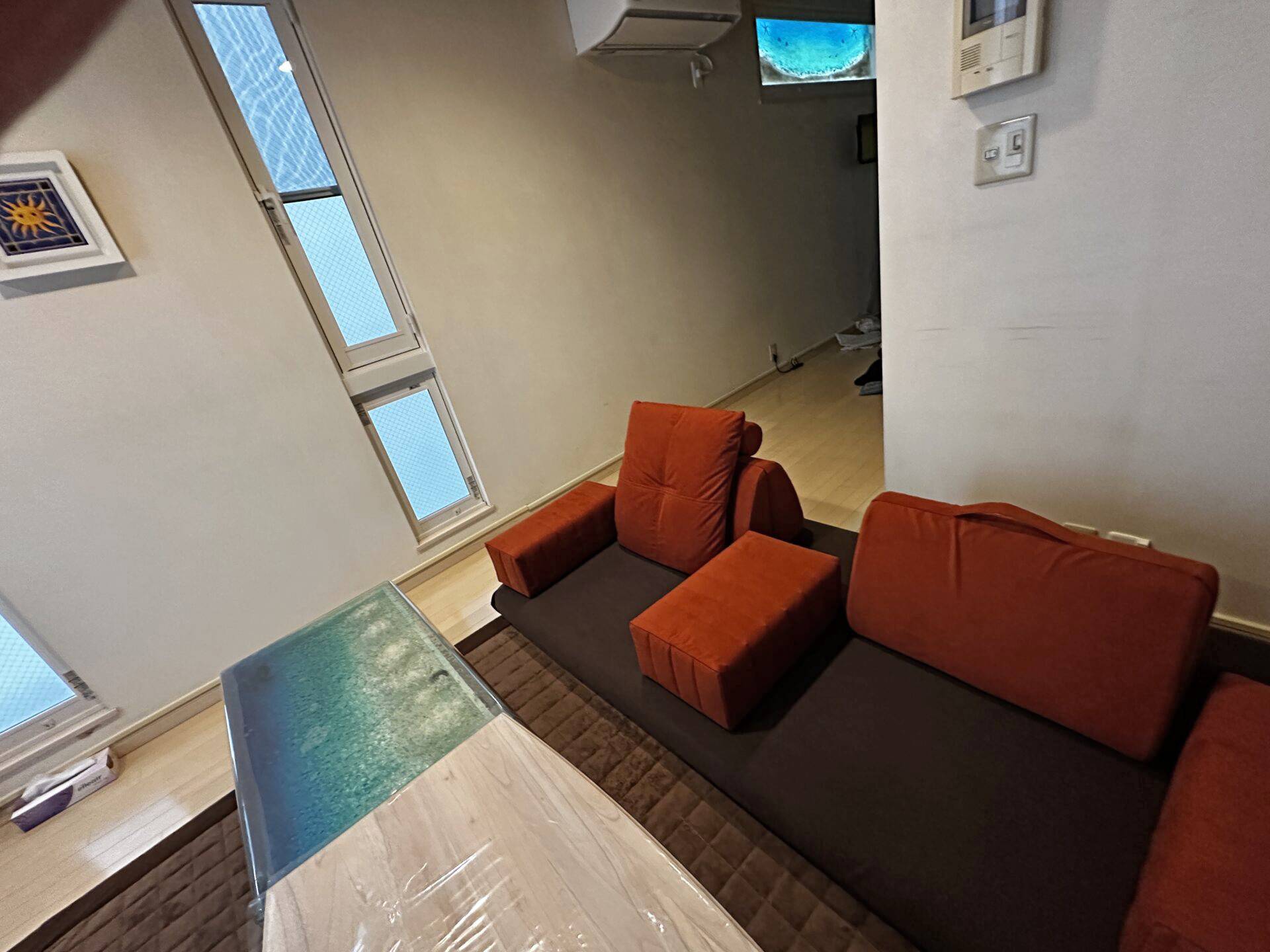 キャリーソファ 店舗限定カラー 2人掛けローソファ ローソファー