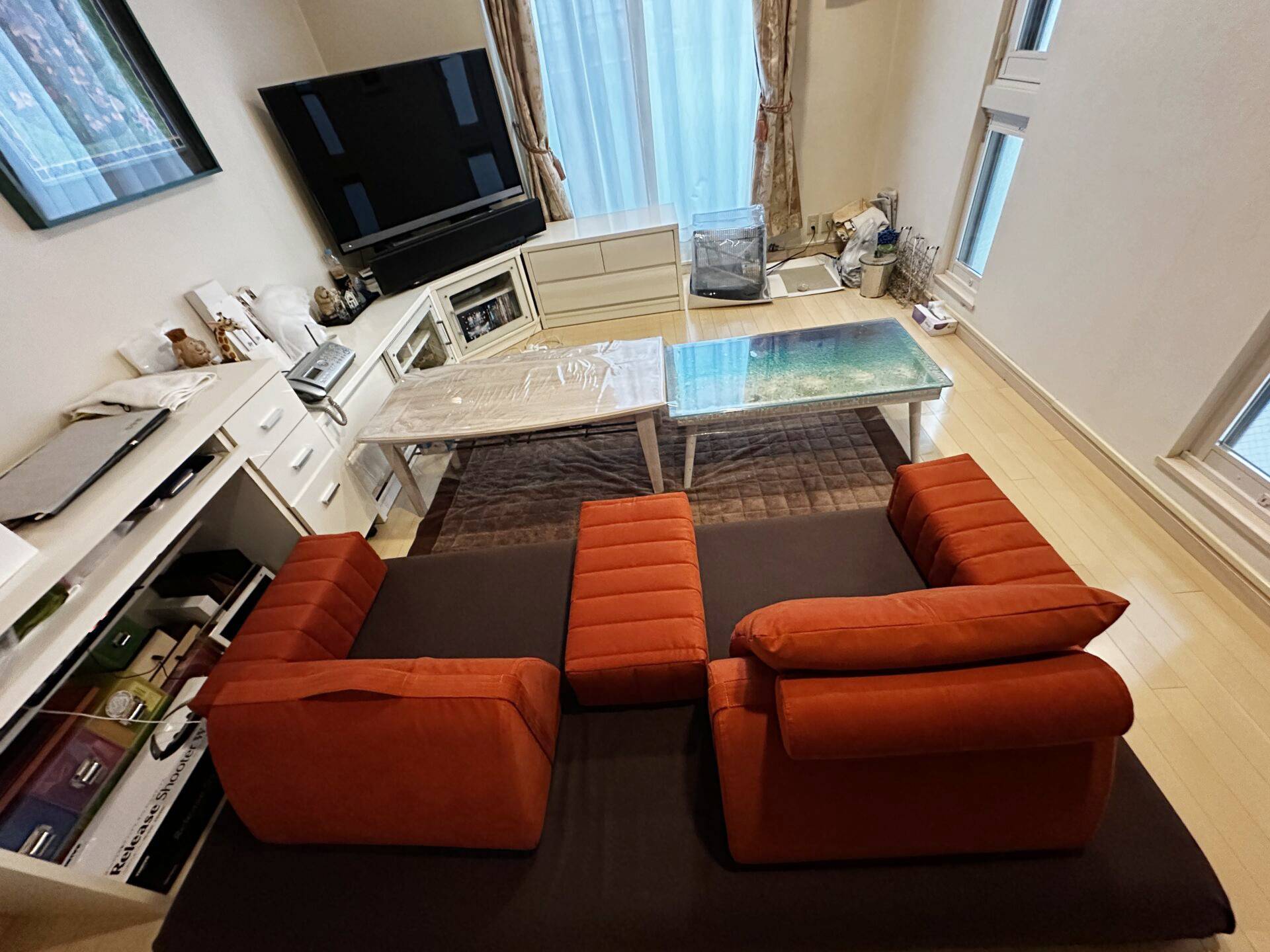 キャリーソファ 店舗限定カラー 2人掛けローソファ ローソファー