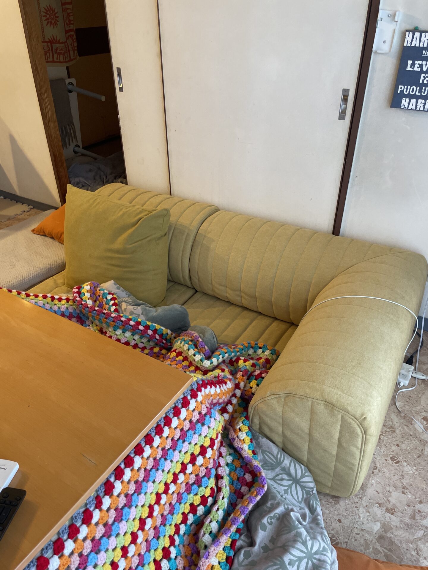 スキップ1ミニソファ コーン 2人掛けローソファ ローソファー