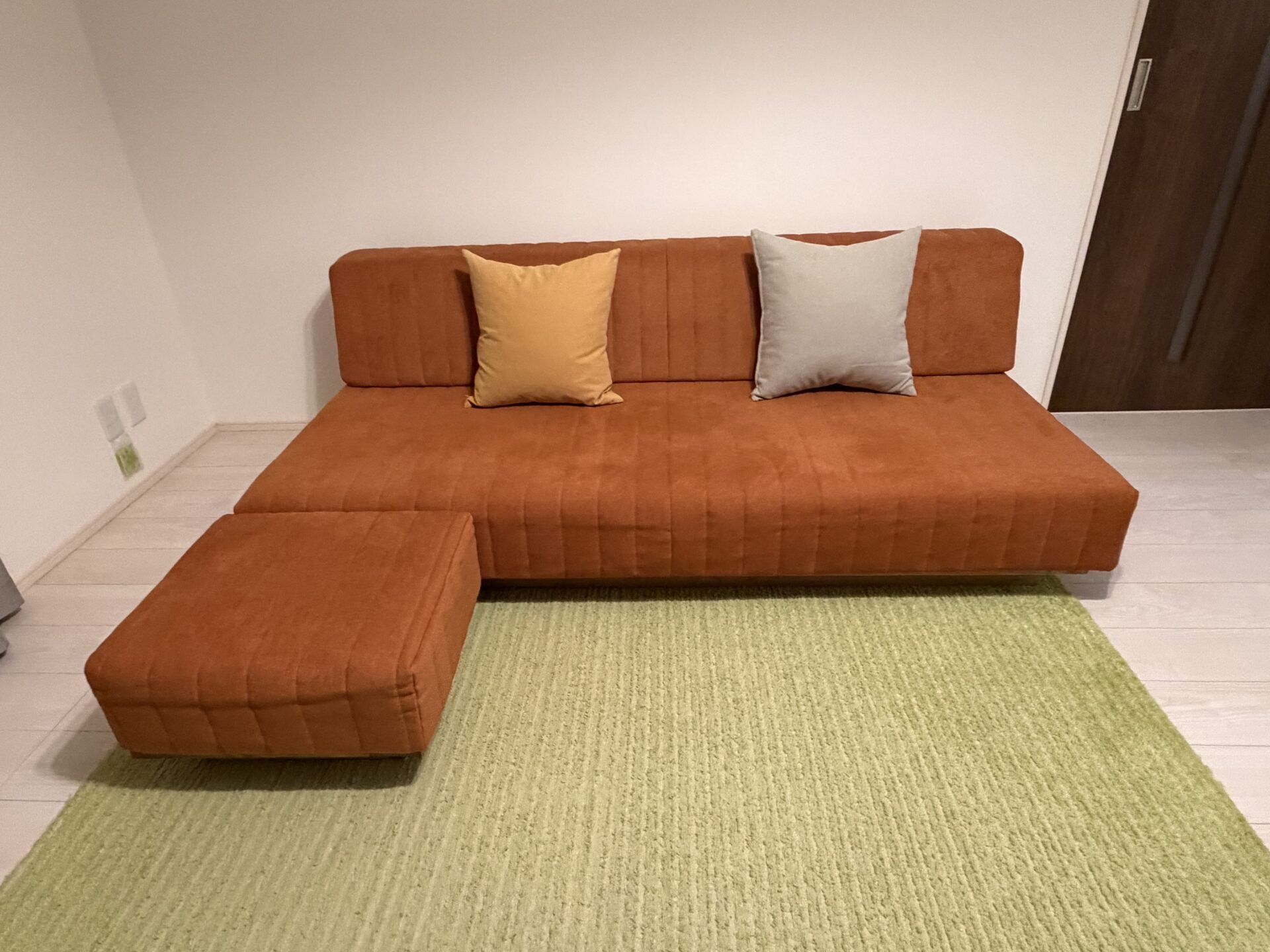 つみきソファ パンプキン 3人掛けローソファ ローソファー