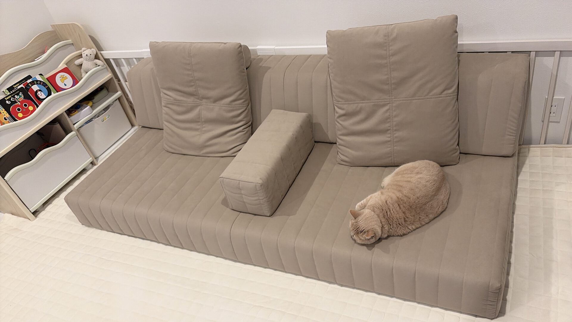 つみきソファ 店舗限定カラー 3人掛けローソファ ローソファー