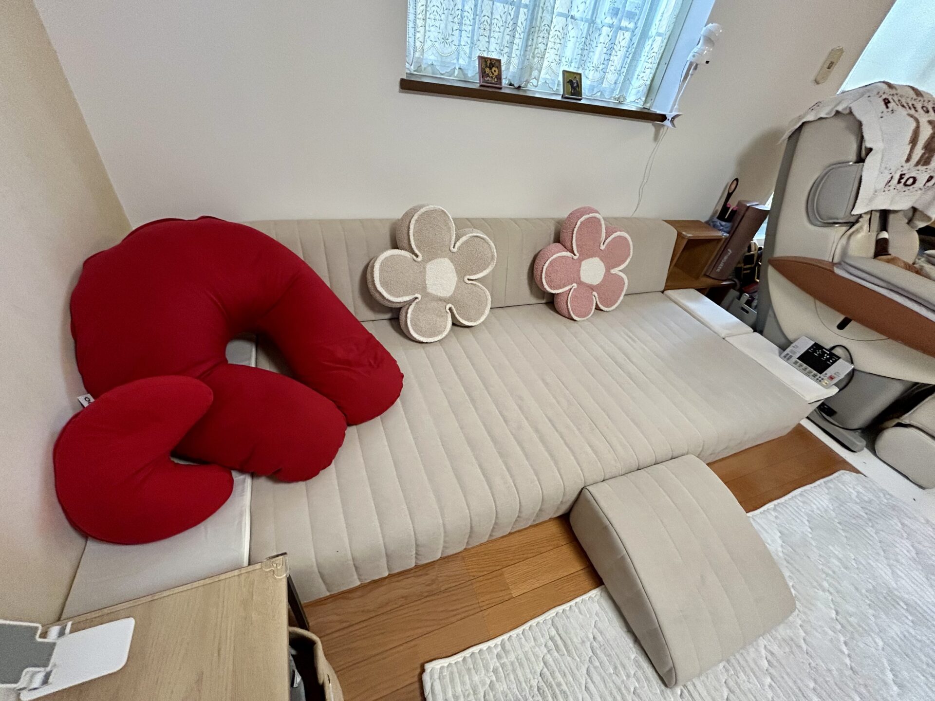 つみきソファ ヘンプ 3人掛けローソファ ローソファー