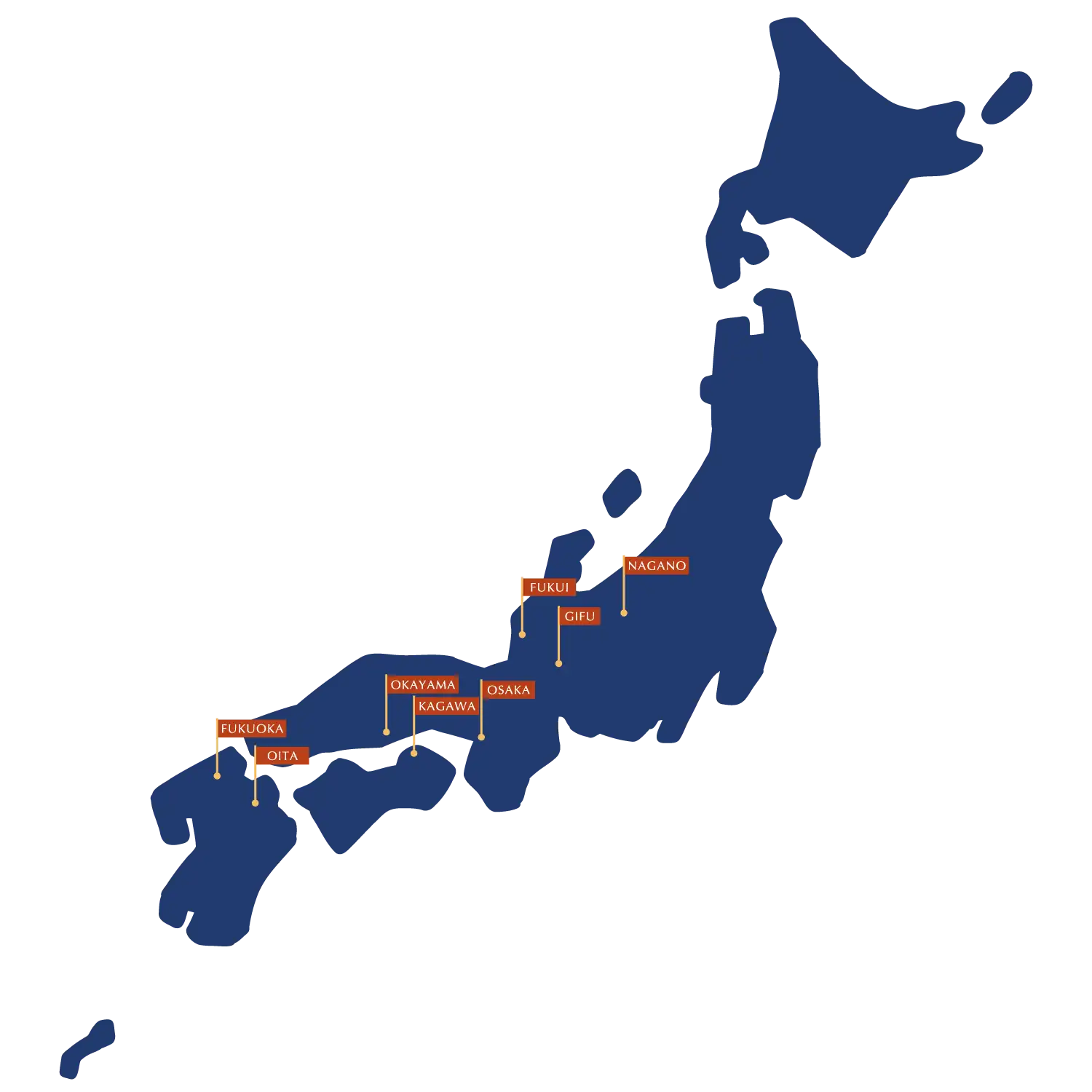 HAREMの仲間たち日本地図